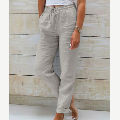 Eleonor™ | High-Quality Breathable Linen Stretch Trousers