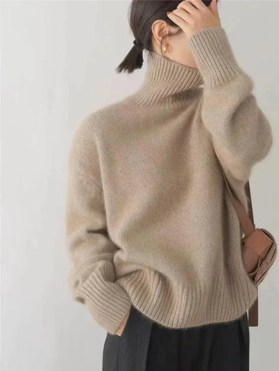 Diana - Soft and Comfortable High Neck Jumper