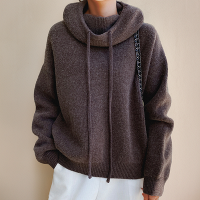 Cloe - Roll Neck Jumper in Fine Merino Wool