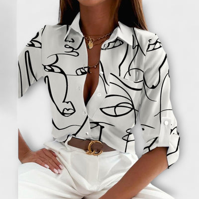 Velmira – Blouse with Classic Collar